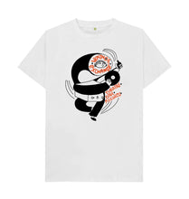 Load image into Gallery viewer, White Dancing Gramophone T-shirt