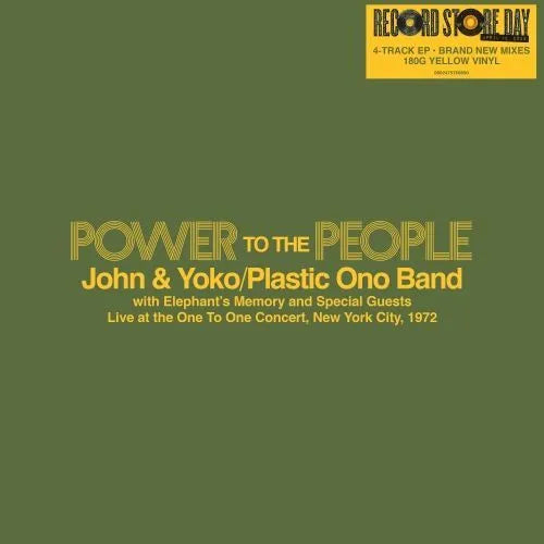 John & Yoko/Plastic Ono Band - Power To The People - Live at the One To One Concert, New York City, 1972 (RSD 2025)