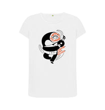 Load image into Gallery viewer, White Gramophone Dancing T-shirt (Slim Fit)

